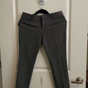 Banana Republic Gray Plaid Trousers